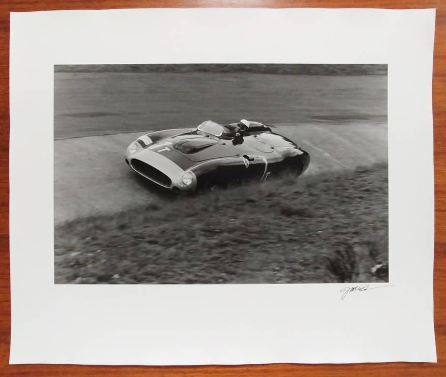 Eugenio Castellotti, Ferrari, 86 Monza, Nurburgring, Germany - Photograph by Jesse Alexander