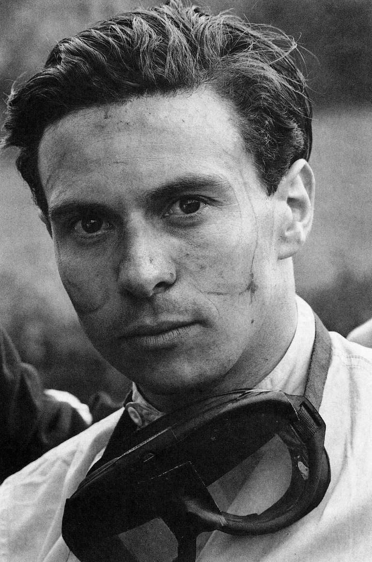 Jesse Alexander Black and White Photograph - Jim Clark, Grand Prix of Belgium
