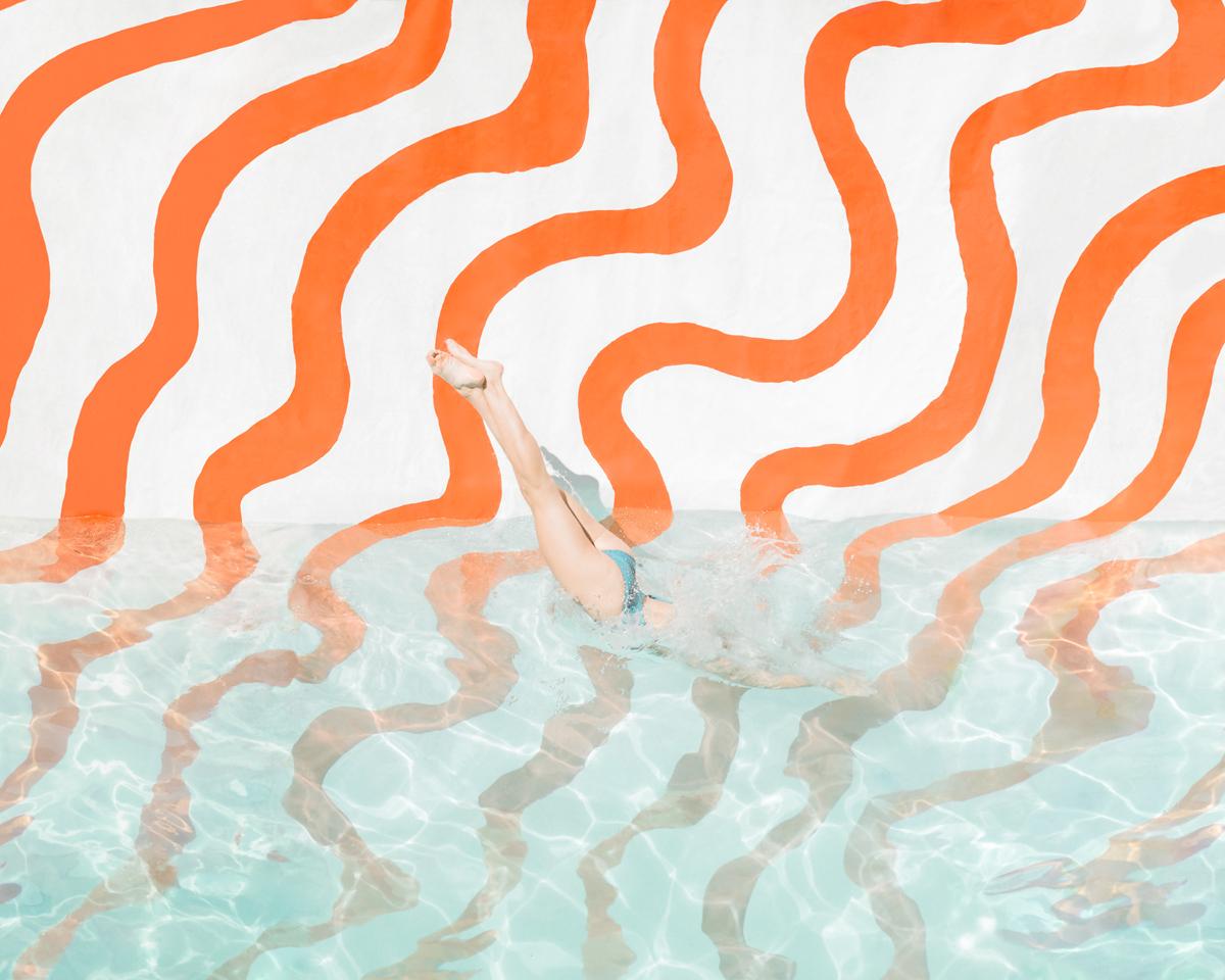 Jesse & Jimmy Marble Figurative Photograph - Swim Team 1