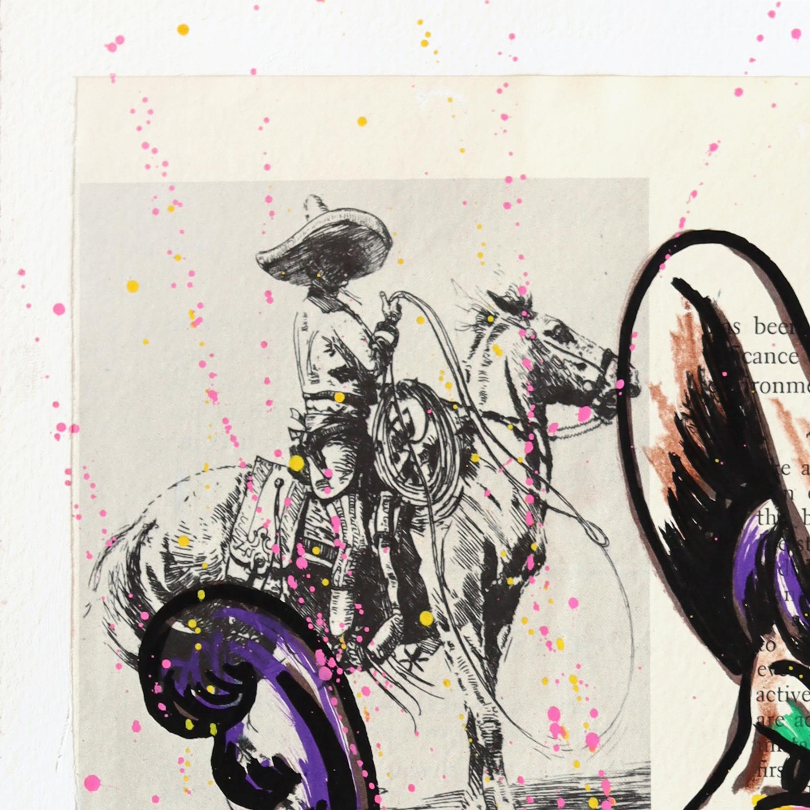 Jesse’s imagery often merges playful and gritty elements, blending floral patterns, vintage-inspired designs, and bold outlines with a touch of whimsy. His artwork exudes a sense of storytelling, capturing the spirit of independence, resilience, and