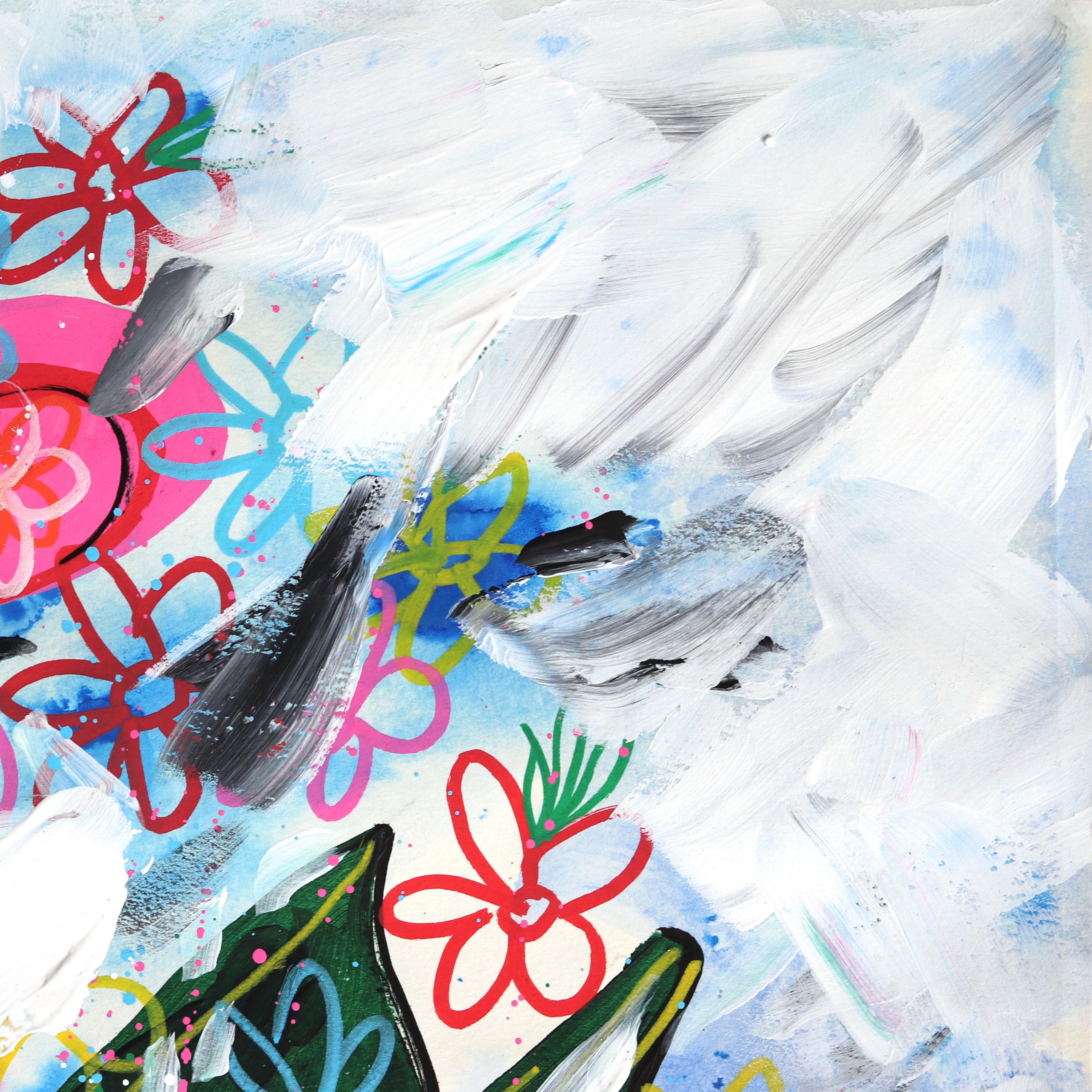 Las imágenes de Jesse suelen fusionar elementos lúdicos y descarnados, mezclando motivos florales, diseños de inspiración vintage y contornos atrevidos con un toque de capricho. Sus obras de arte destilan un sentido narrativo, capturando el espíritu