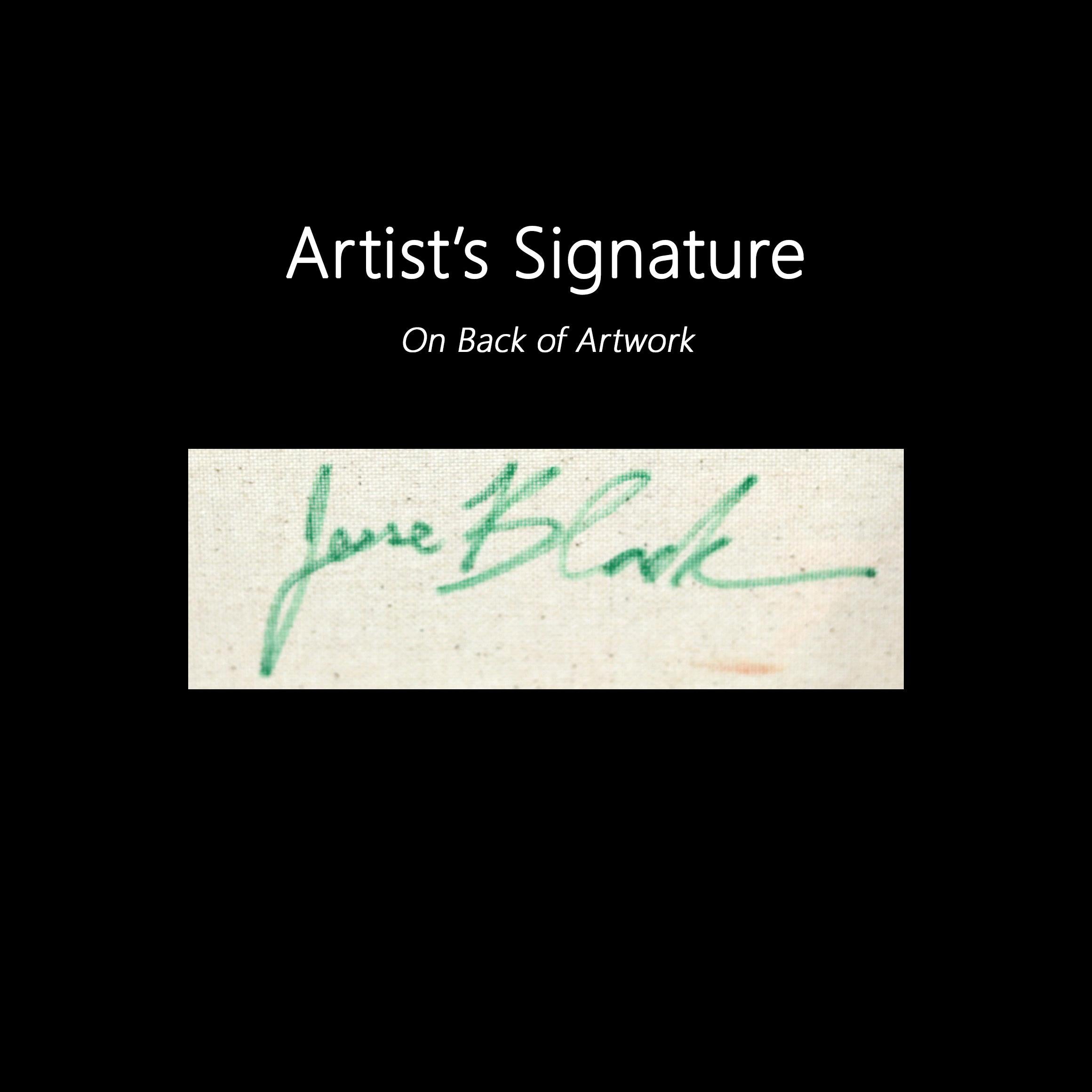 Desert Dream - Abstract Color Drenched Figurative Pinup Painting on Canvas For Sale 6