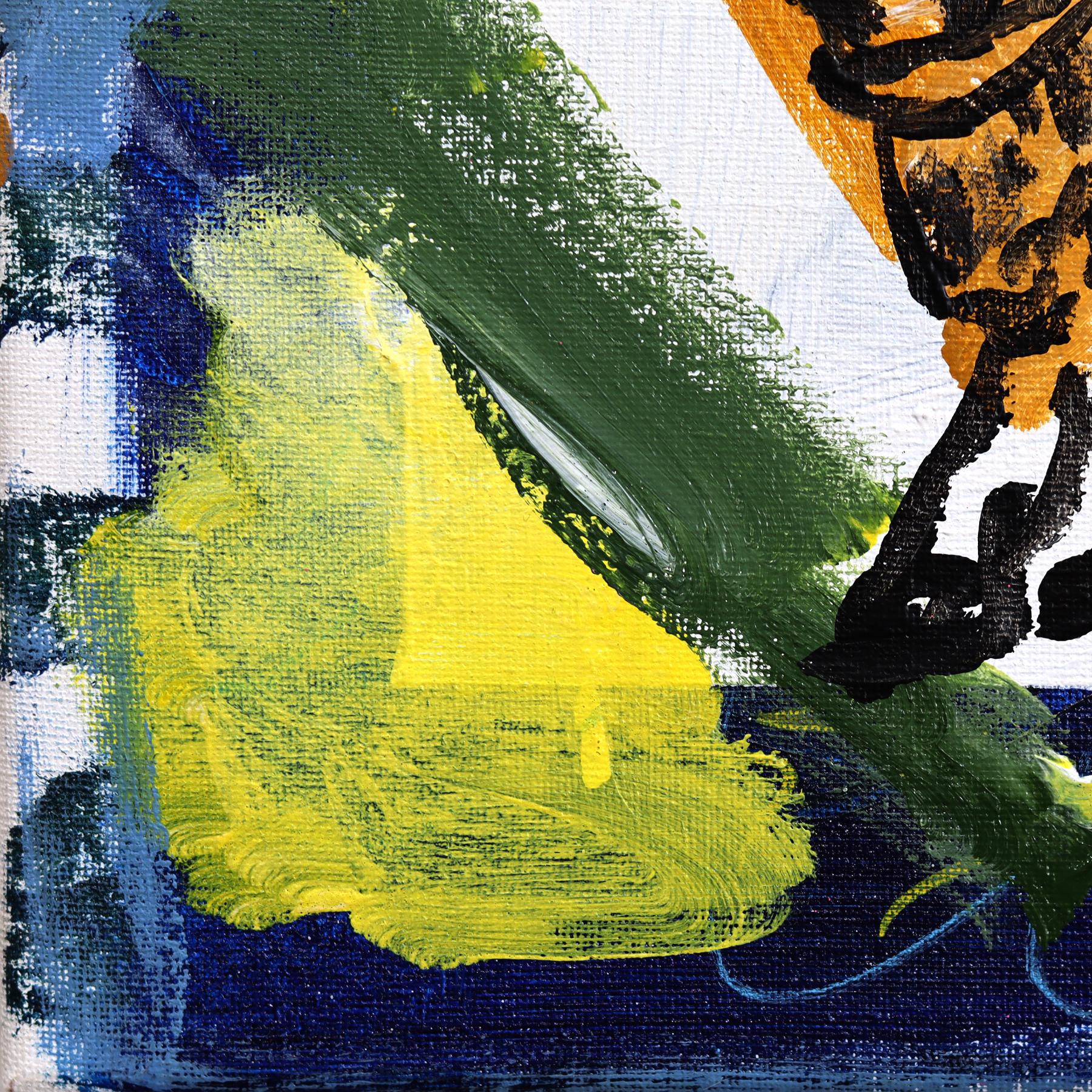Hold On Tight - Figurative Colorful Western Inspired Cowboy Painting on Canvas en vente 4