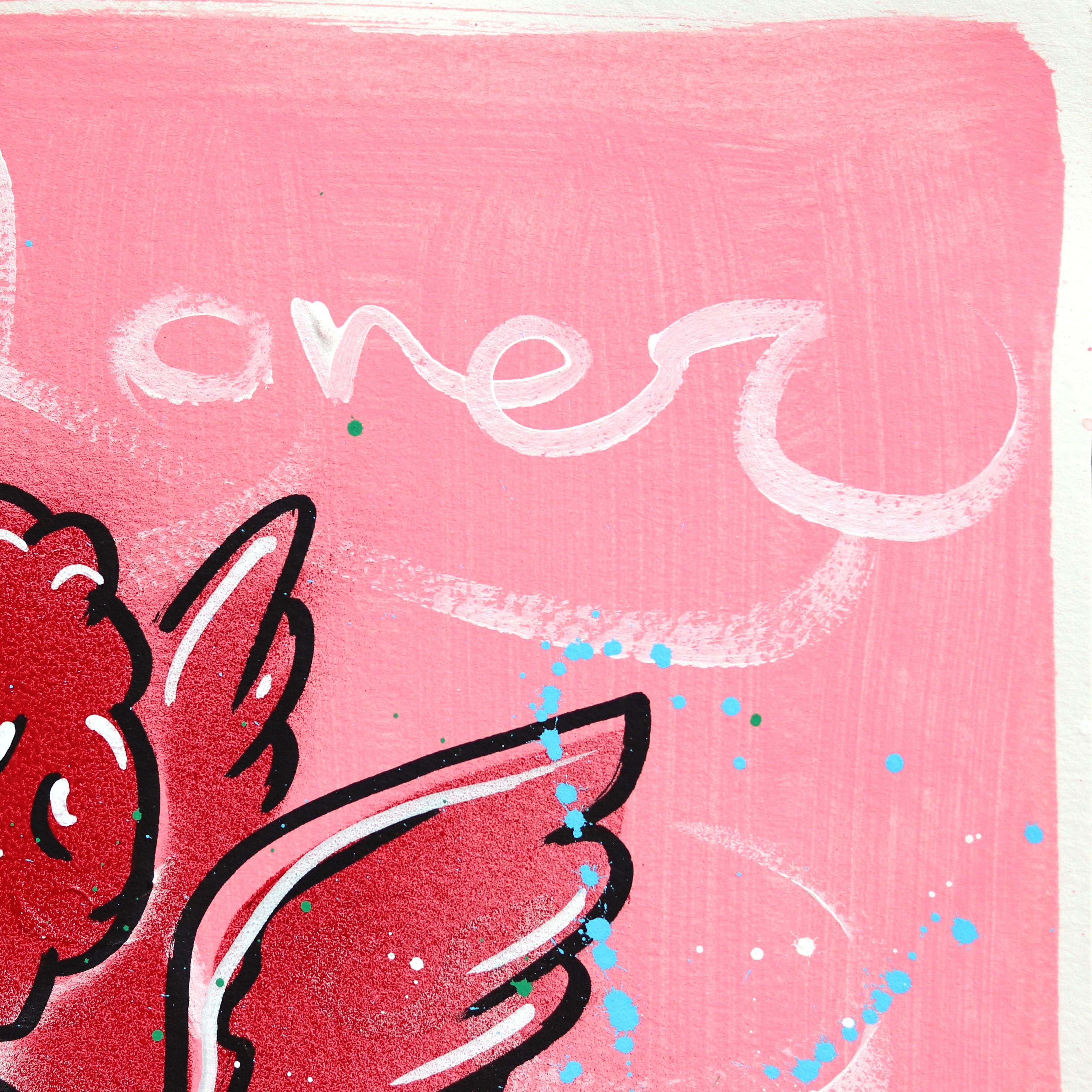 Jesse’s imagery often merges playful and gritty elements, blending floral patterns, vintage-inspired designs, and bold outlines with a touch of whimsy. His artwork exudes a sense of storytelling, capturing the spirit of independence, resilience, and
