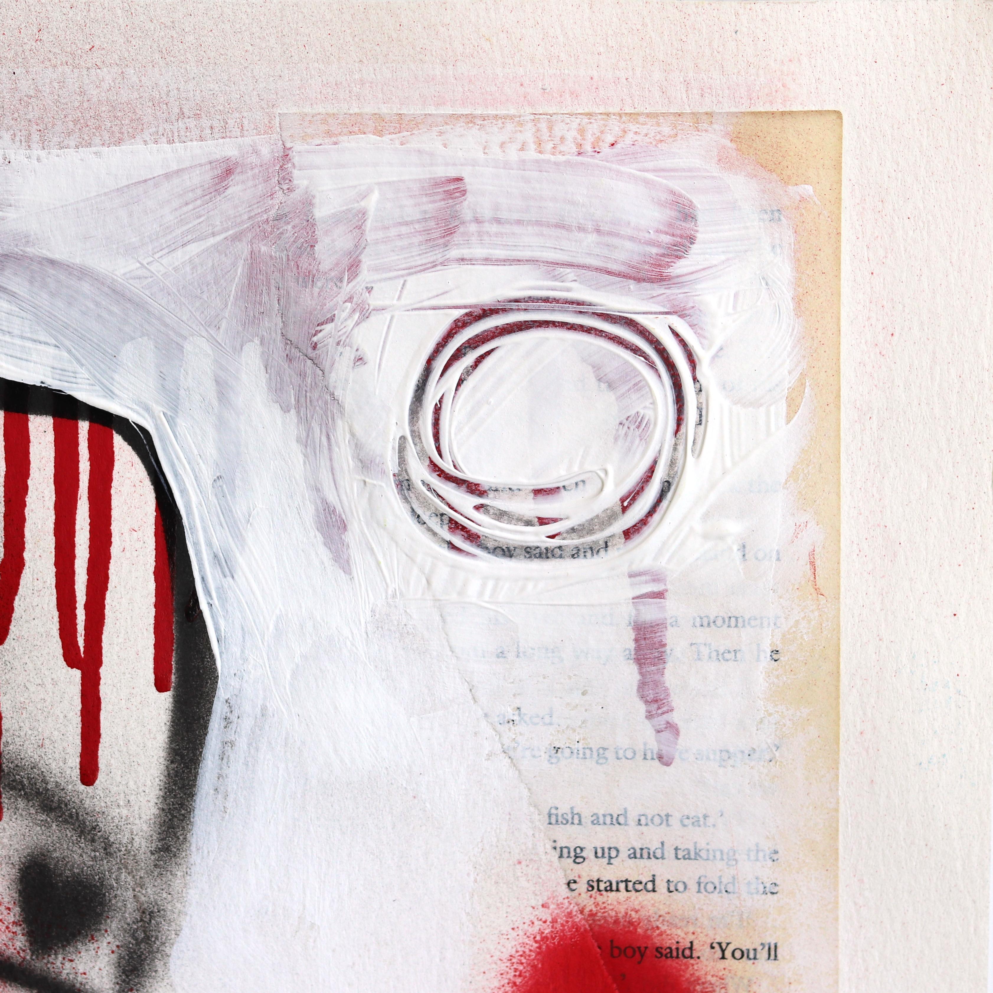 Revenge - Playful Figurative Pin Up Cowgirl Western Mixed Media Kunst auf Papier im Angebot 1