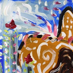 Cowgirl dagli occhi stellati - Ritratto figurativo su carta di ispirazione western Pin Up & Up