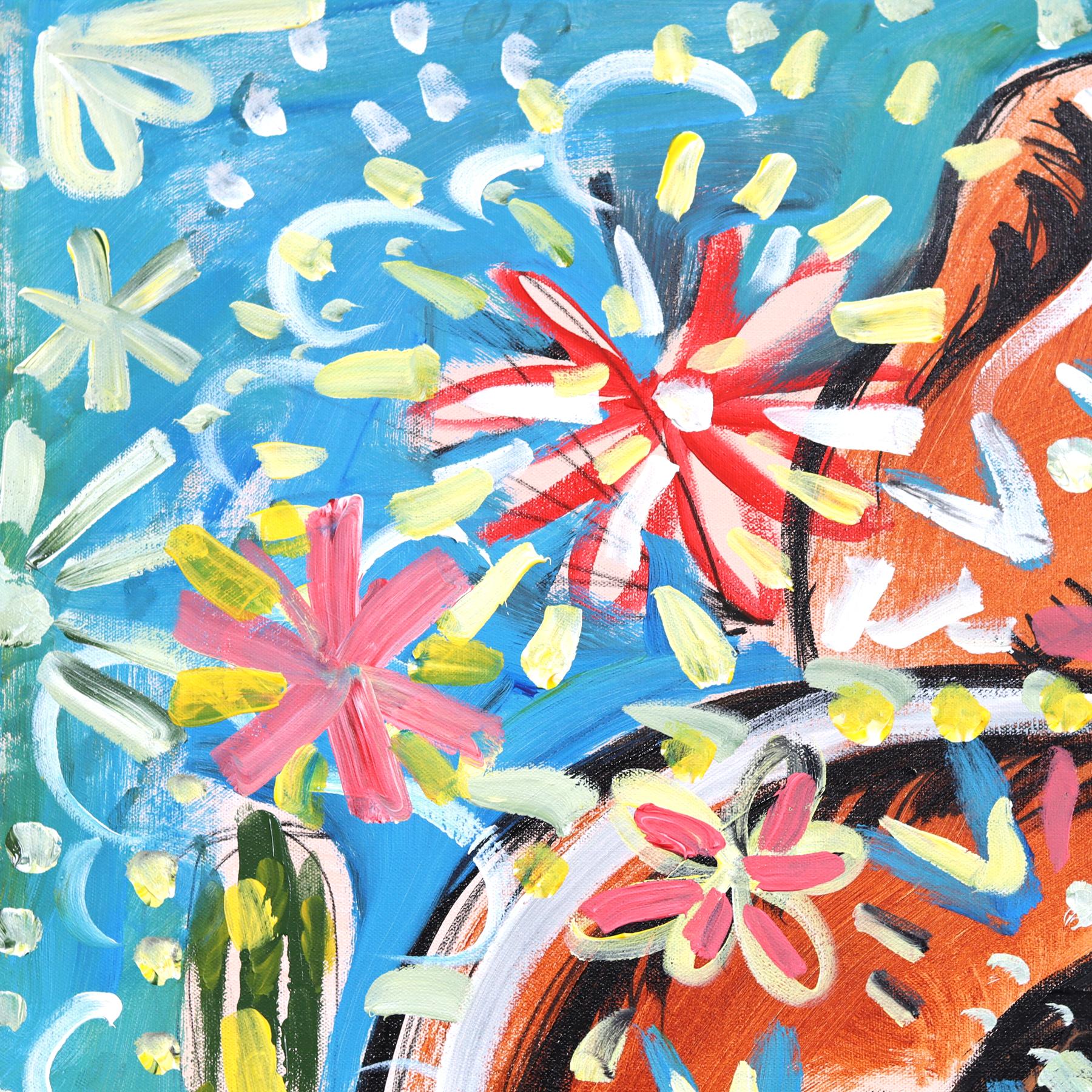 Jesse’s imagery often merges playful and gritty elements, blending floral patterns, vintage-inspired designs, and bold outlines with a touch of whimsy. His artwork exudes a sense of storytelling, capturing the spirit of independence, resilience, and