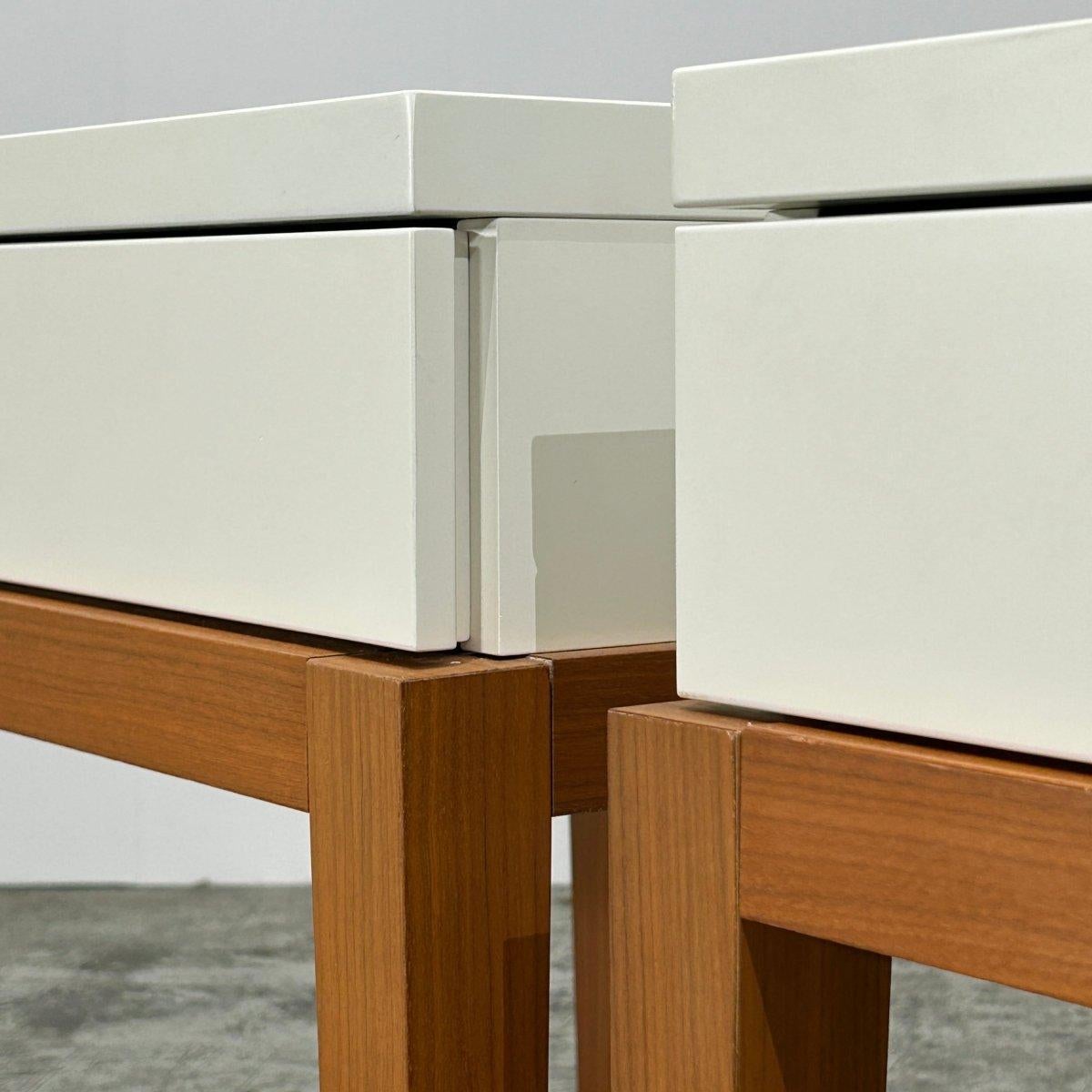 Introducing the Jesse De Ville Bedside Tables, a stunning set of two that will elevate your bedroom to new levels of luxury. Crafted with the finest materials and impeccable attention to detail, these bedside tables exude sophistication and style.
