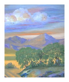 Fauvistische Mt. Tamalpais Bergmauerlandschaft