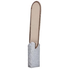 Jesse Ede, "Deep Space", Bronze and Paarl Granite Floor Mirror