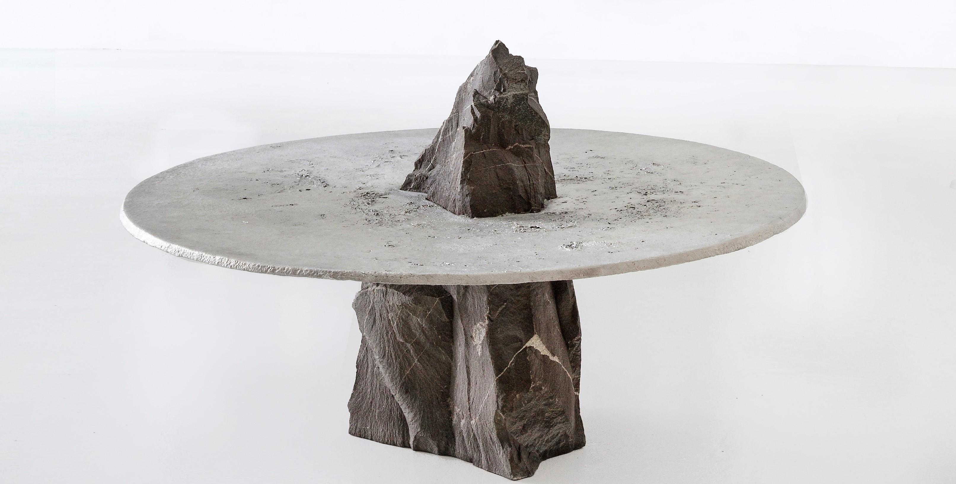 Born in Cape Town in 1985, Jesse Ede is a self-taught designer who favours a materials and process-driven approach to furniture design. Working primarily in aluminium, stone, bronze and brass, he looks to celebrate the rawness of uncontrollable