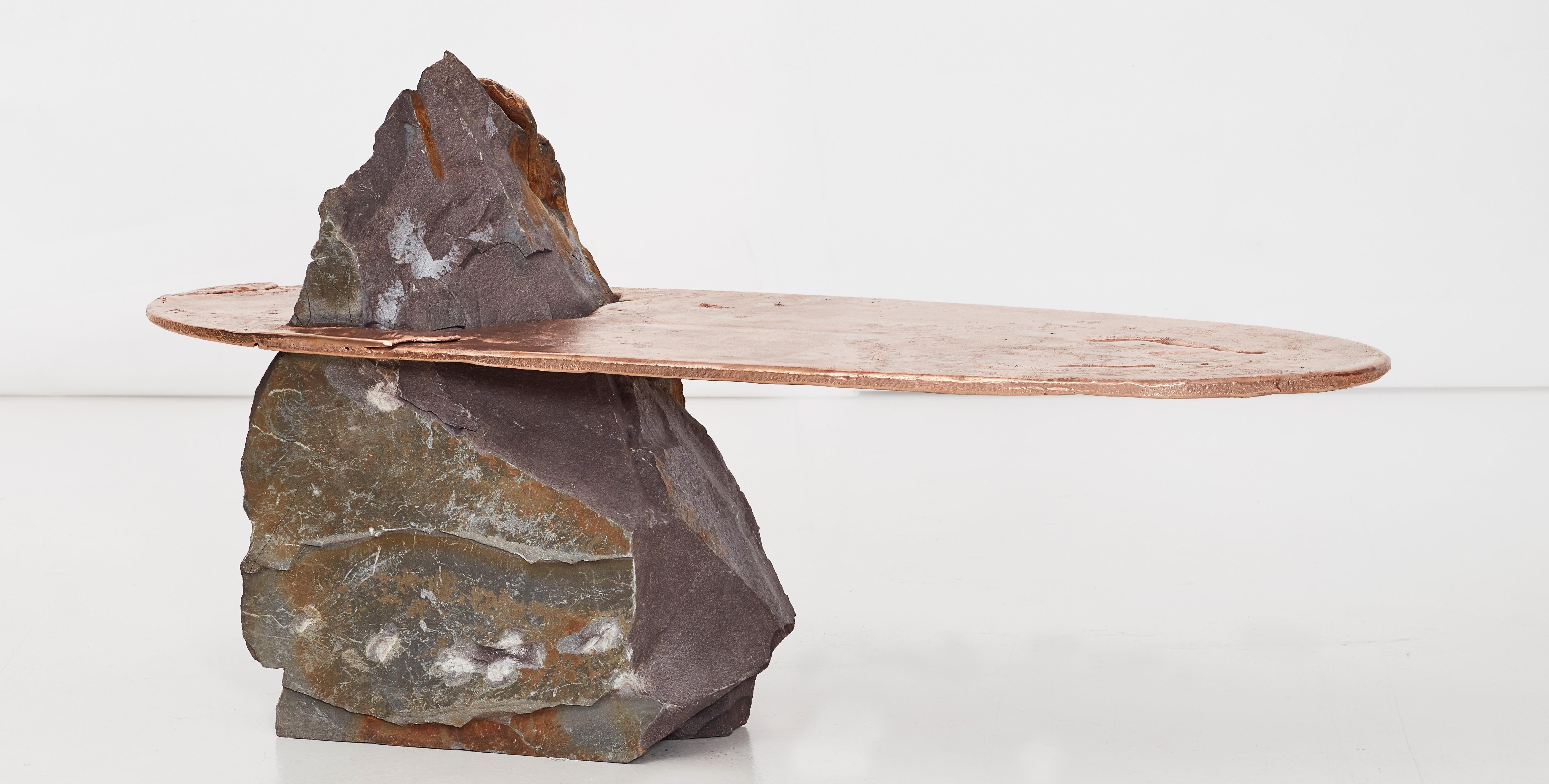 Born in Cape Town in 1985, Jesse Ede is a self-taught designer who favours a materials and process-driven approach to furniture design. Working primarily in aluminium, stone, bronze and brass, he looks to celebrate the rawness of uncontrollable