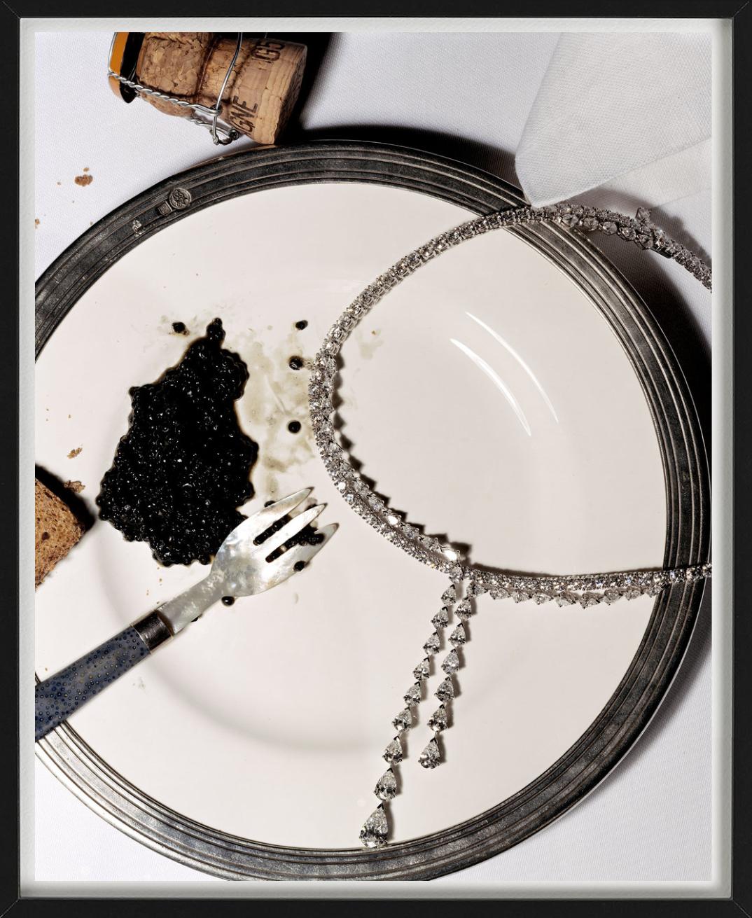 Diamanten mit kaskadenförmiger, farbiger Fotografie, Kunstfotografie im Angebot 5