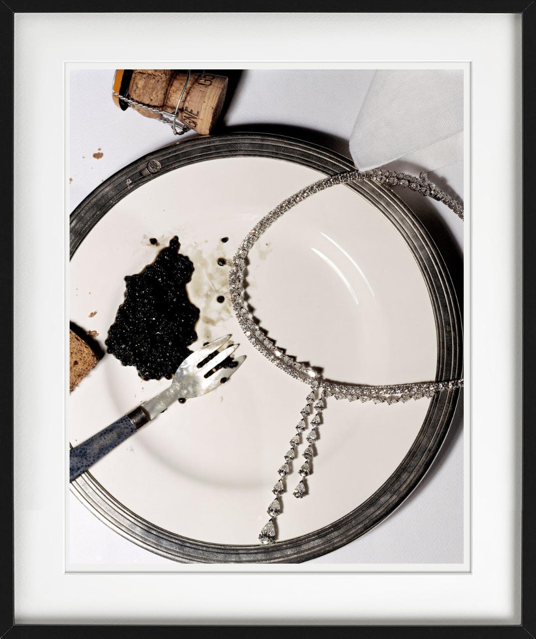 Diamanten mit kaskadenförmiger, farbiger Fotografie, Kunstfotografie im Angebot 3