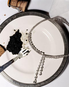 Diamonds with caviar, colored photography, Fine Art Photography