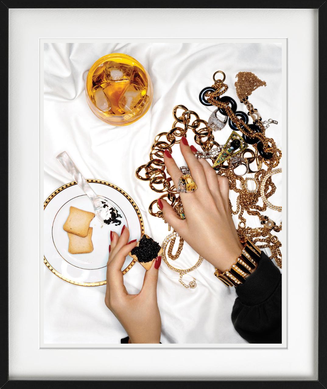 Jewels with caviar, colored photography, Fine Art Photography For Sale 2
