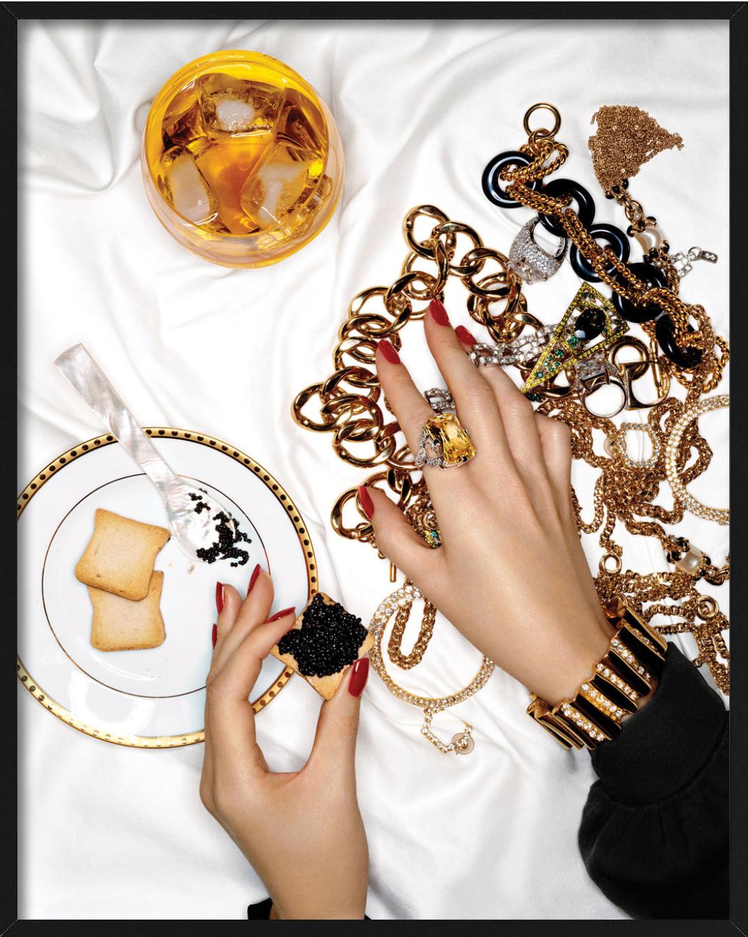 Jewels with caviar, colored photography, Fine Art Photography For Sale 3