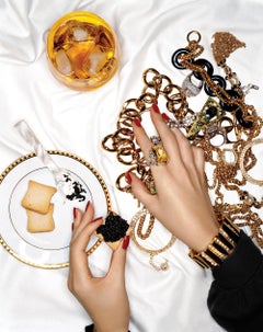 Jewels with caviar, colored photography, Fine Art Photography