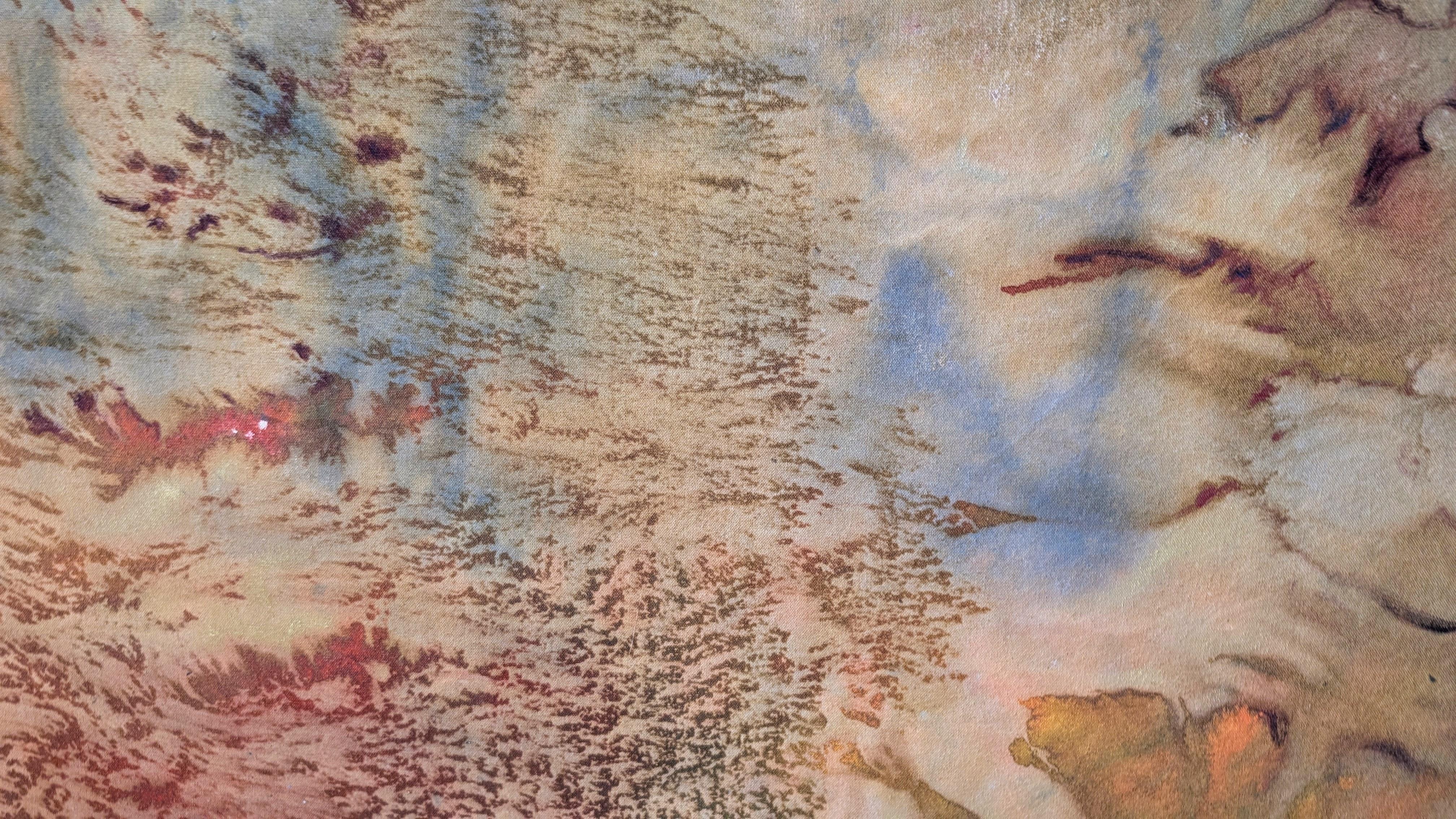 I dipinti di Jess esplorano le complessità dell'identità e della trasformazione, fondendo il suo patrimonio misto di coloni e della Stó:lō Nation con l'espressione artistica contemporanea. An He utilizza la figurazione e la conoscenza incarnata, ma