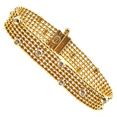 "Jessica" 18 Karat Yellow Gold Diamond Bracelet