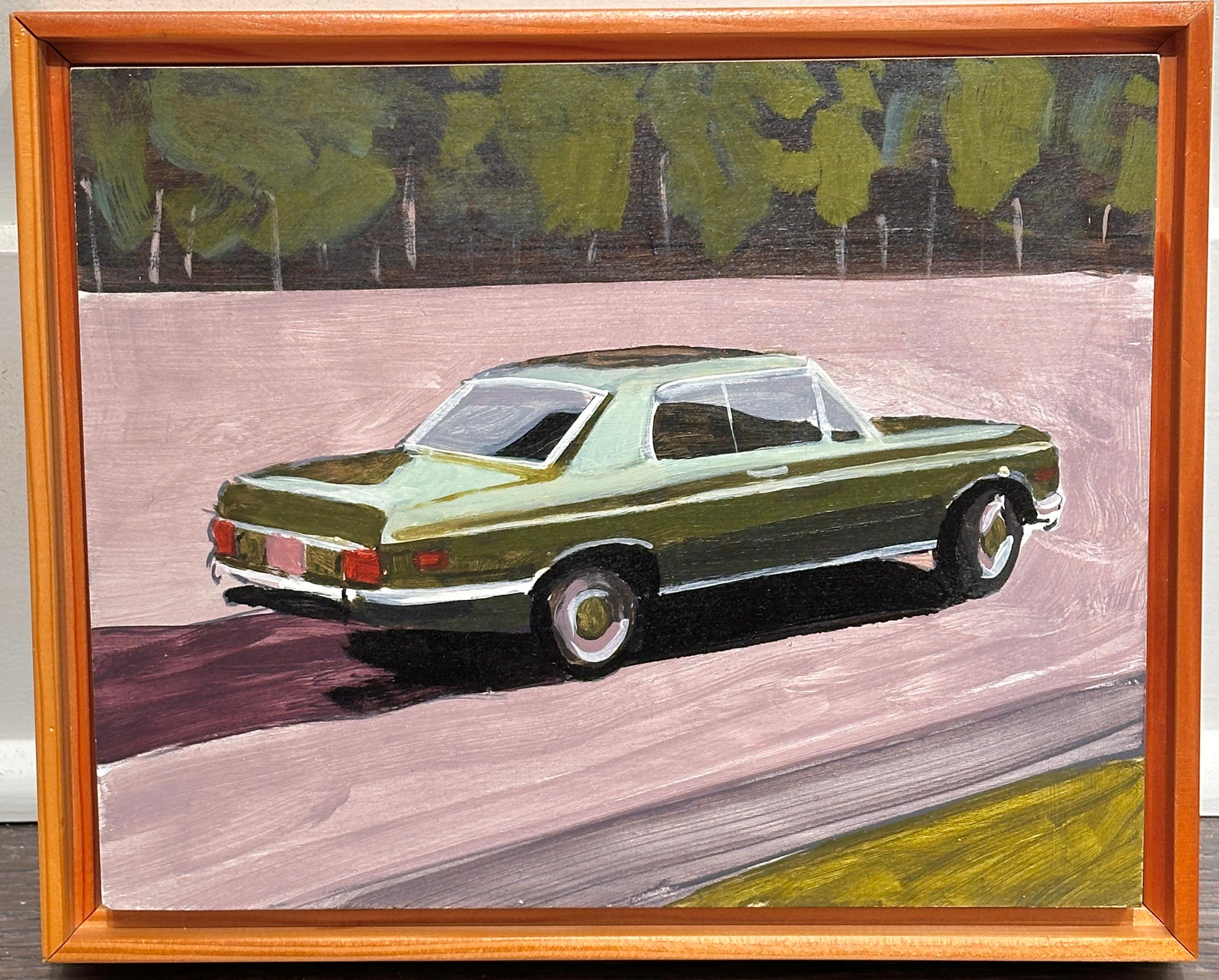 Pintura de coches de época de la artista estadounidense Jessica Brilli 1