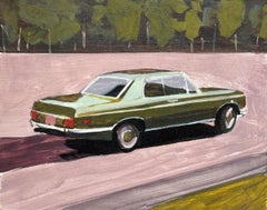 Pintura de coches de época de la artista estadounidense Jessica Brilli