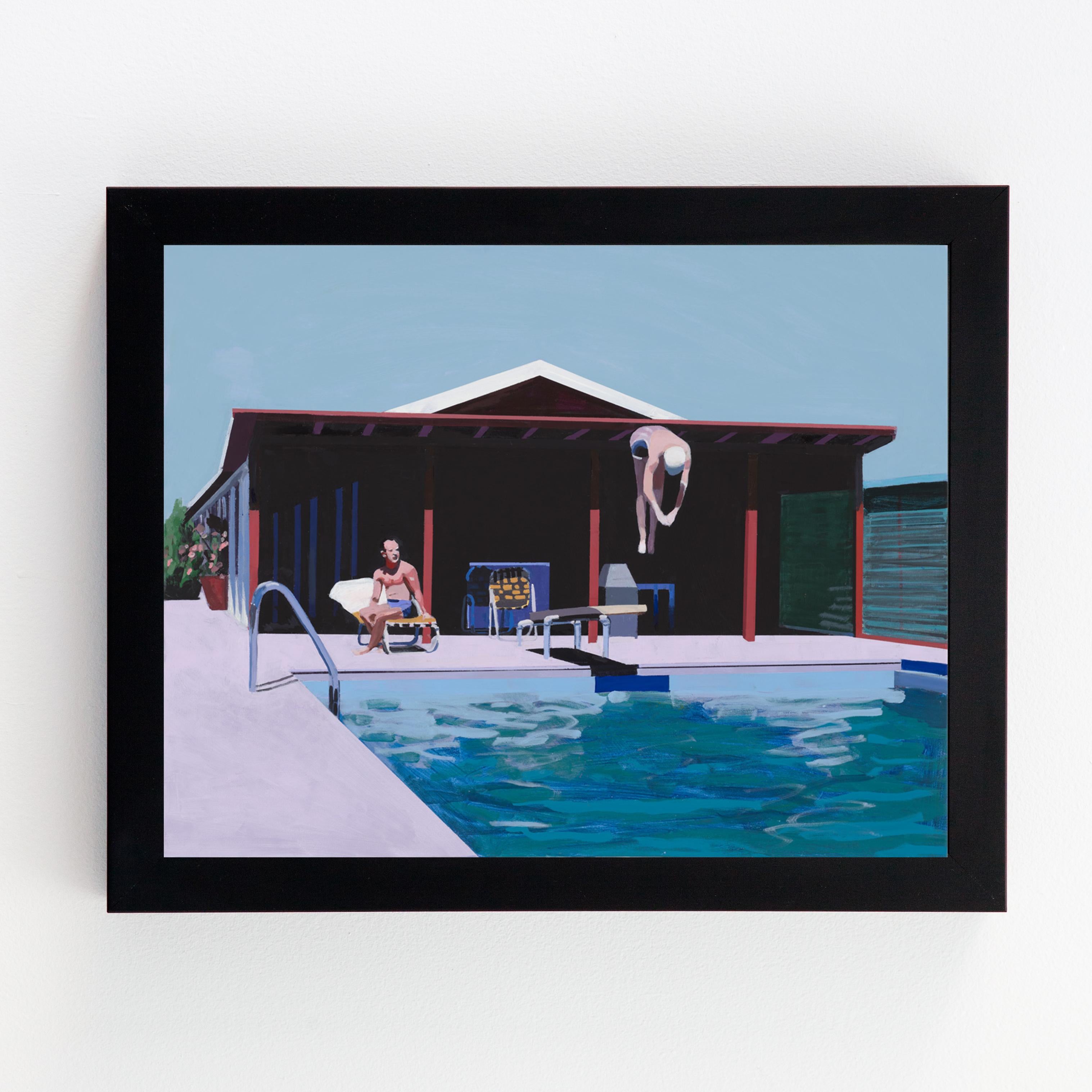 Deep Dive - Purple Figurative Print by Jessica Brilli