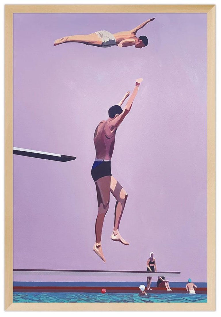 Divers at Jones Beach - Print by Jessica Brilli