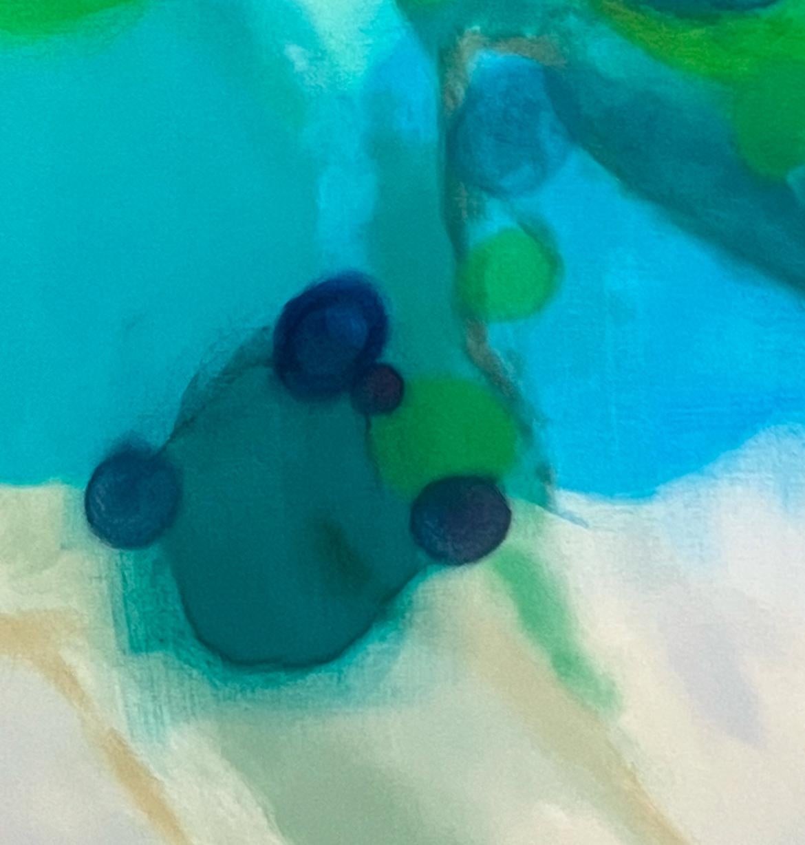 Still Sardegna, on Time - Painting by Jessica Caldwell Dagois