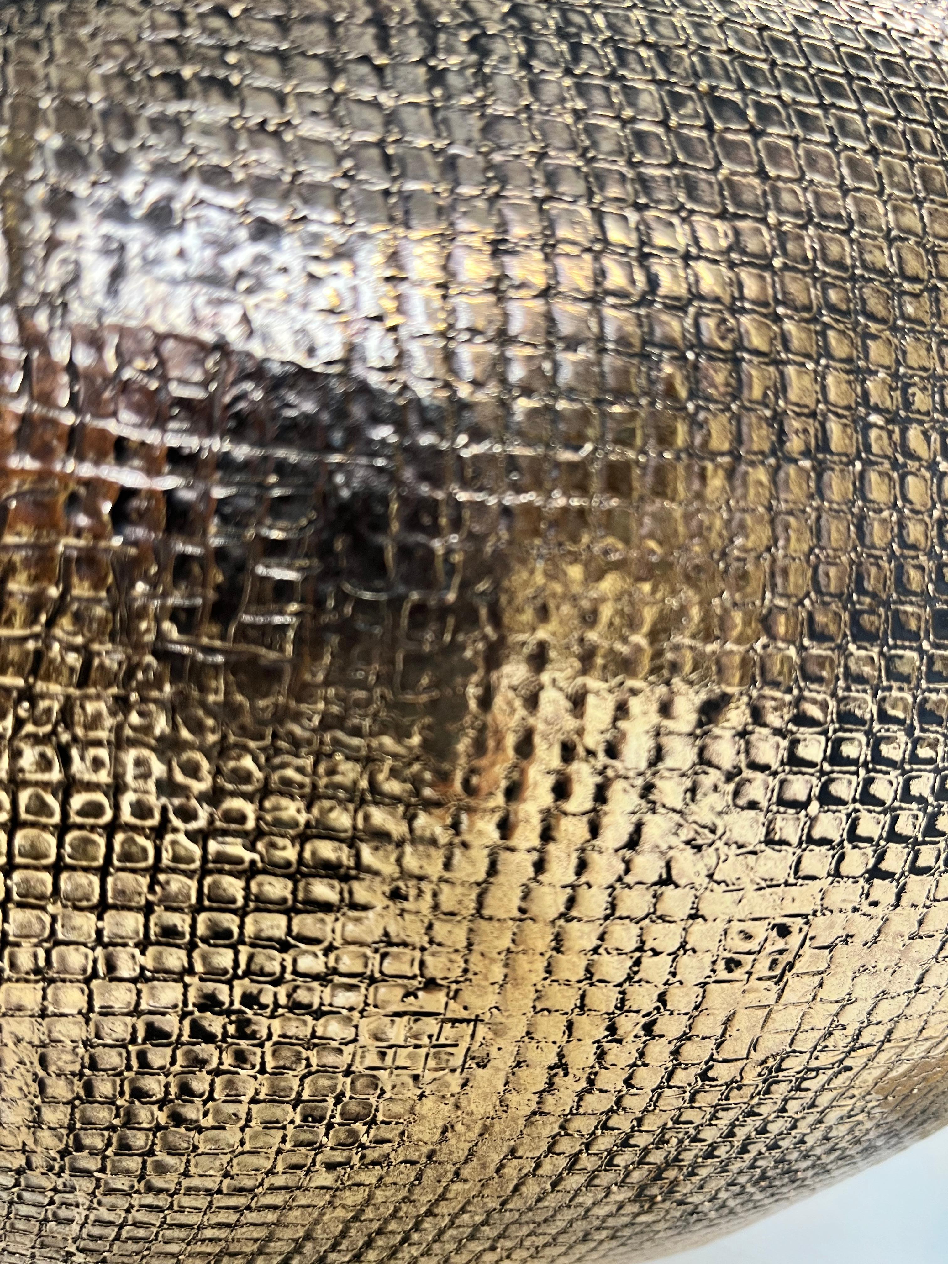 
Promised Land- Bronze Sculpture with an ingenious method for inserting a miniature into the eye of a fish, evoking the Vision of a Magical Destination

Description:u2028With poetic precision, 