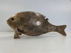 Das Gelobte Land in einer eleganten Bronzeskulptur Fisch
