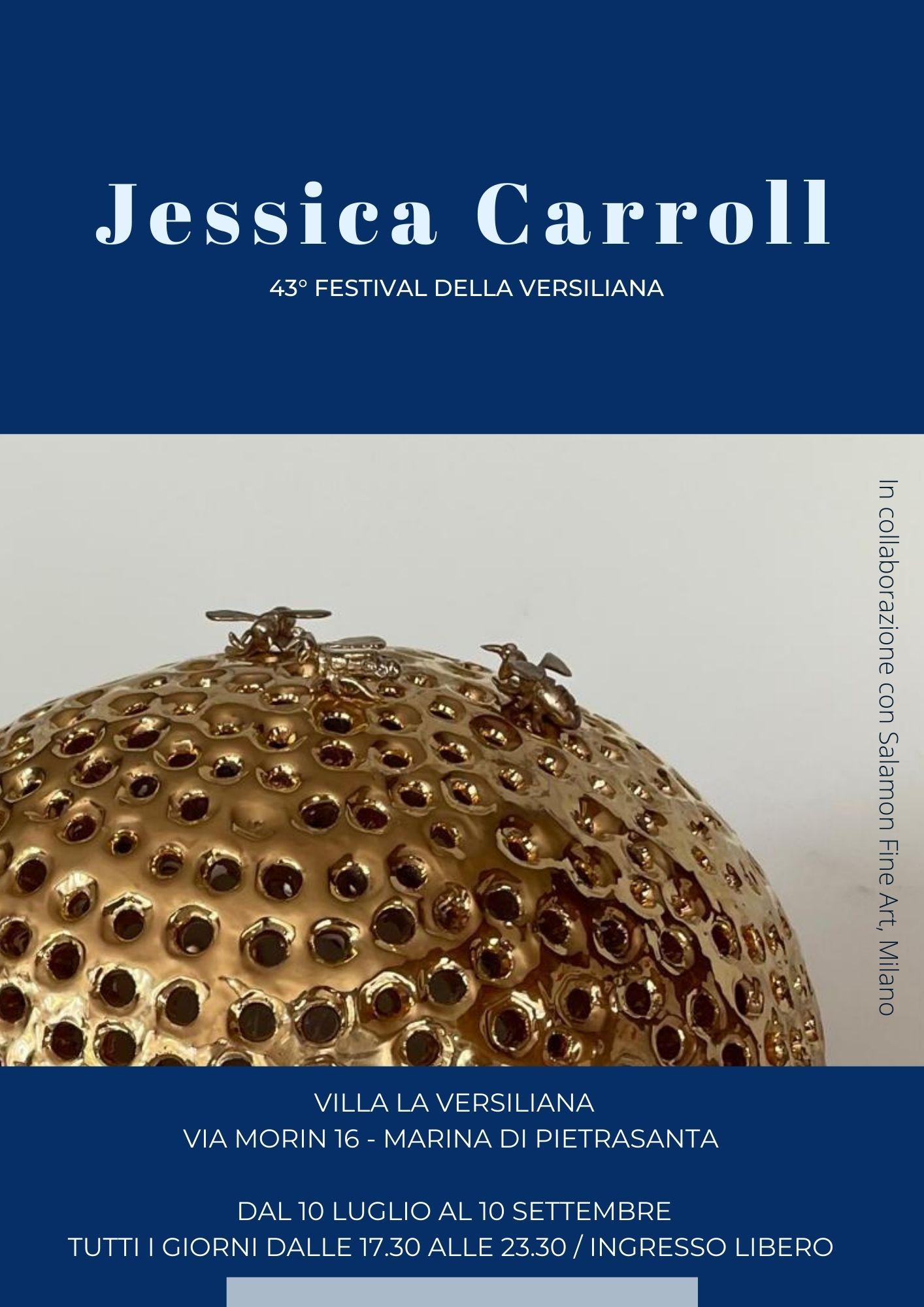 Sphere Bronze Bee Hive - outdoor sculpture by American Italian artist  - Gold Figurative Sculpture by Jessica Carroll