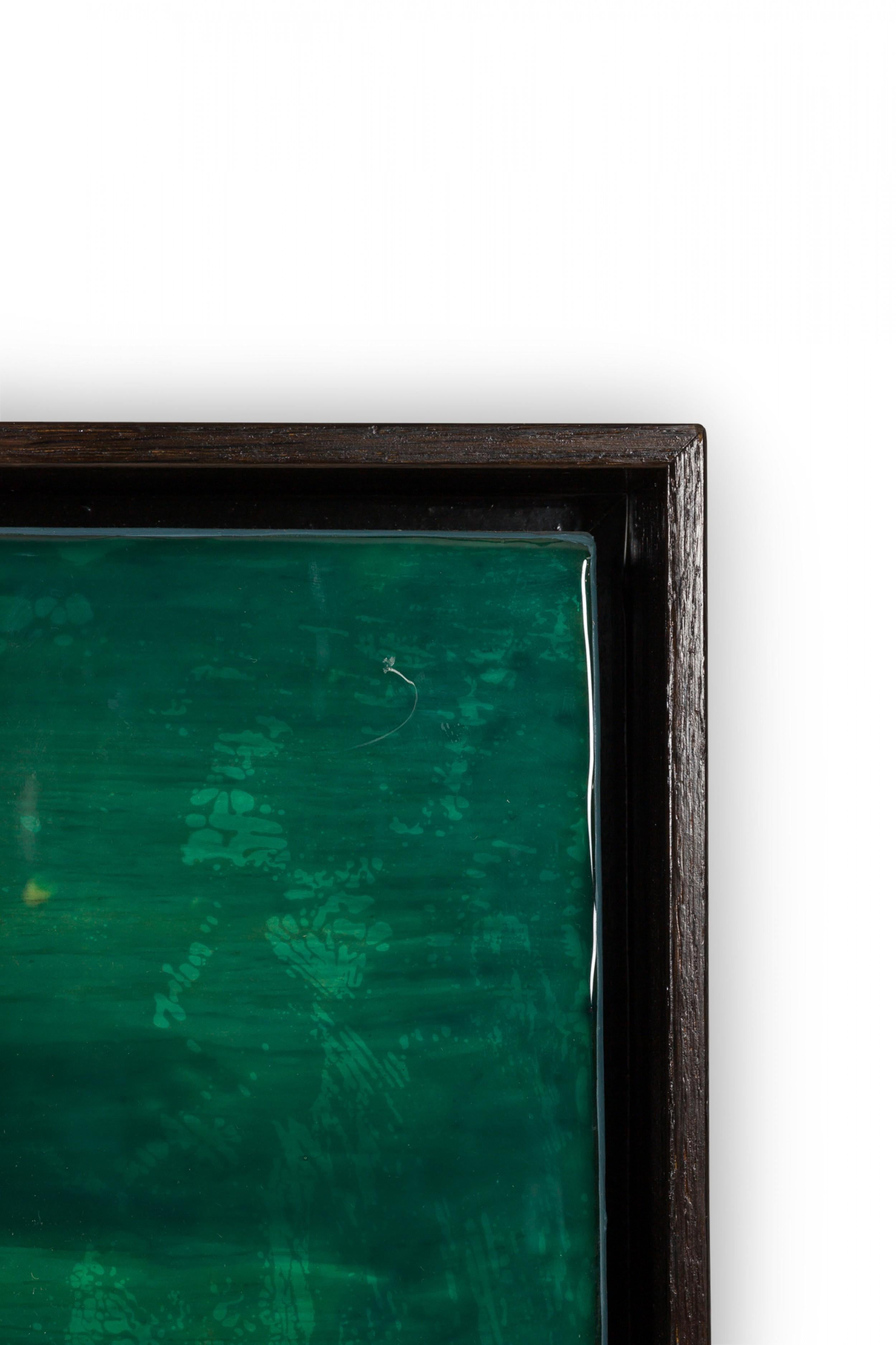 Quadro contemporaneo in resina e acrilico su pannello intitolato 