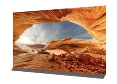 Arizona landscape photography with blue and orange "Frozen In Time", UV laminate
