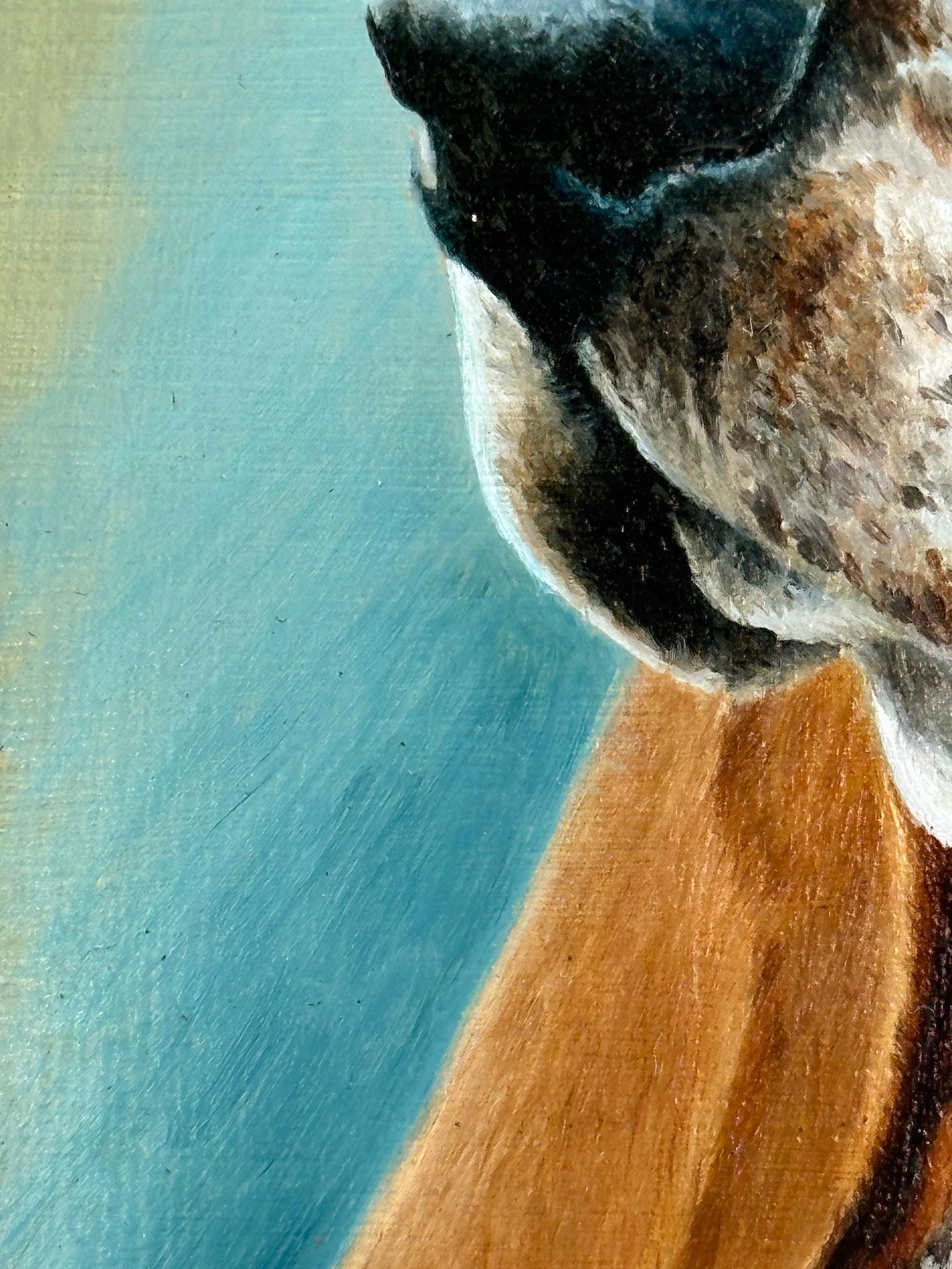 Retrato Modern British de un Bassett Hound al óleo en venta 4