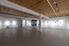 Geological Markers Mixed Media Collage on Archival Paper, Contemporary