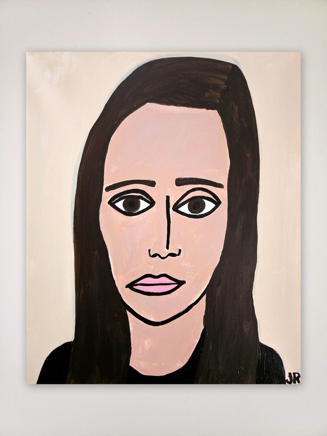 Autorretrato de artista, Pintura original - Painting Arte marginal de Jessica JH Roller
