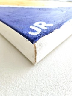 Lechuza sobre cobalto, Pintura original