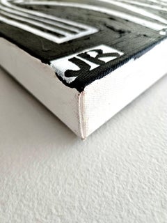 Caballo negro con armadura, Pintura original