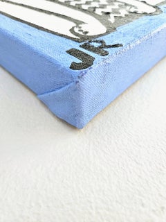 Extra Large Zig Zag Cat, Original Painting