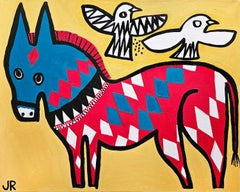 Holiday Donkey, Original Painting