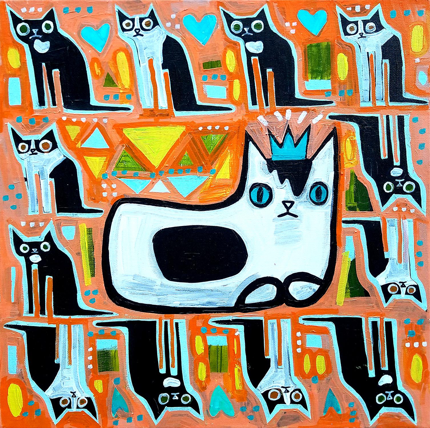 King Kitty – Art von Jessica JH Roller