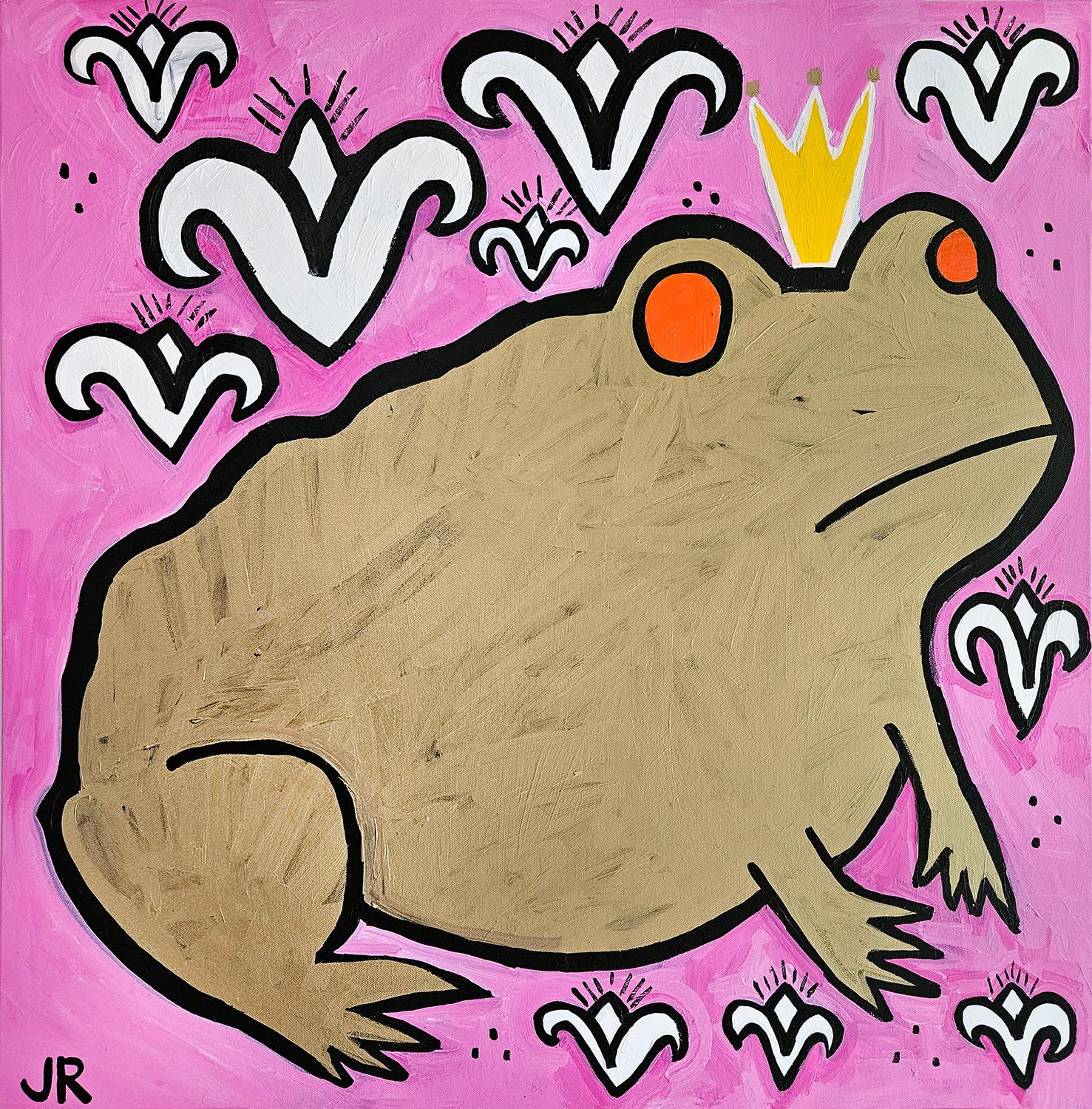King Toad, Original Painting - Art by Jessica JH Roller