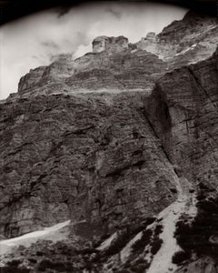 Monument 5, black and white photograph of mountain-scape