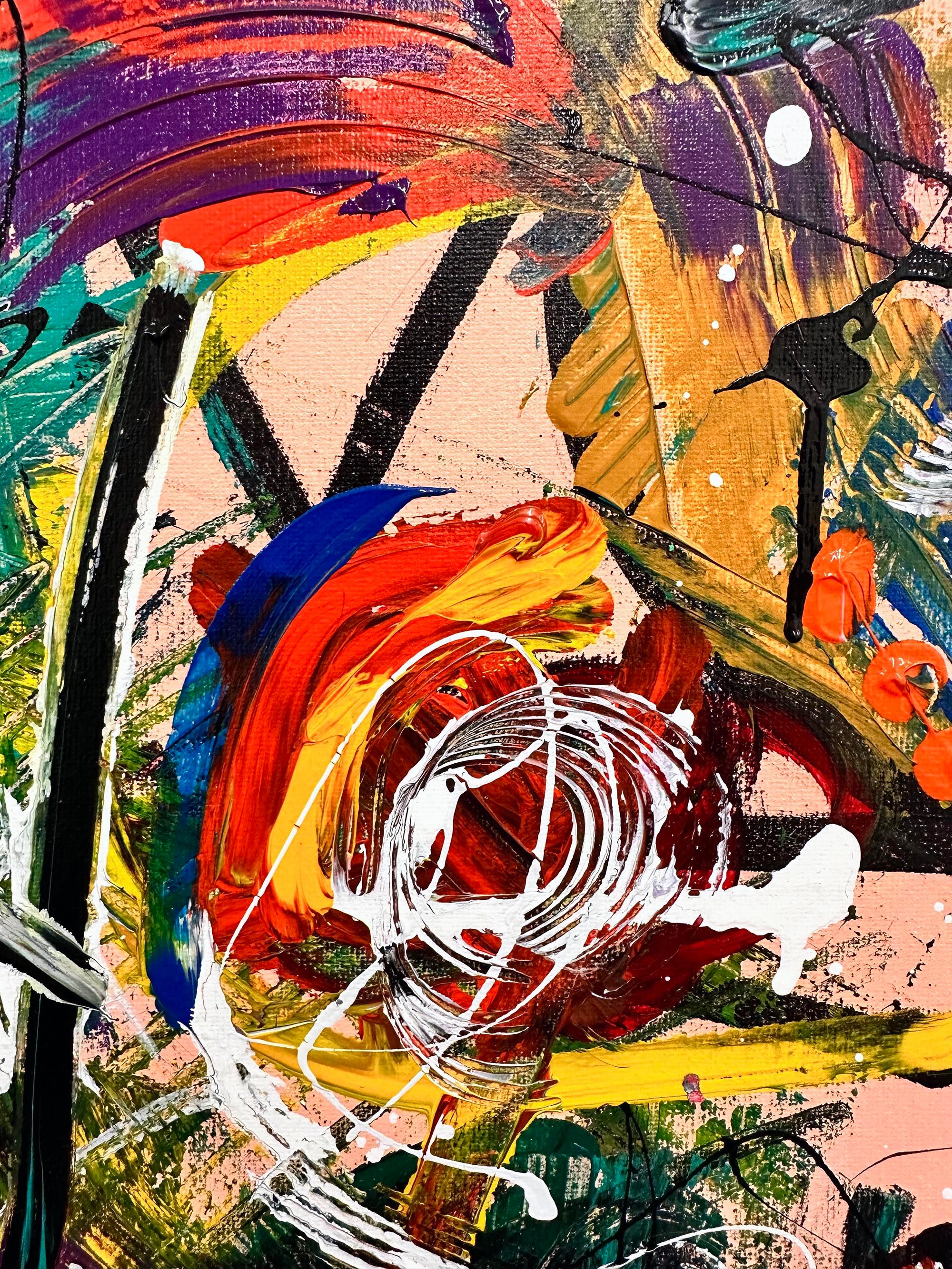Basic Instinct - Abstract Painting by Jessica Krause Smith