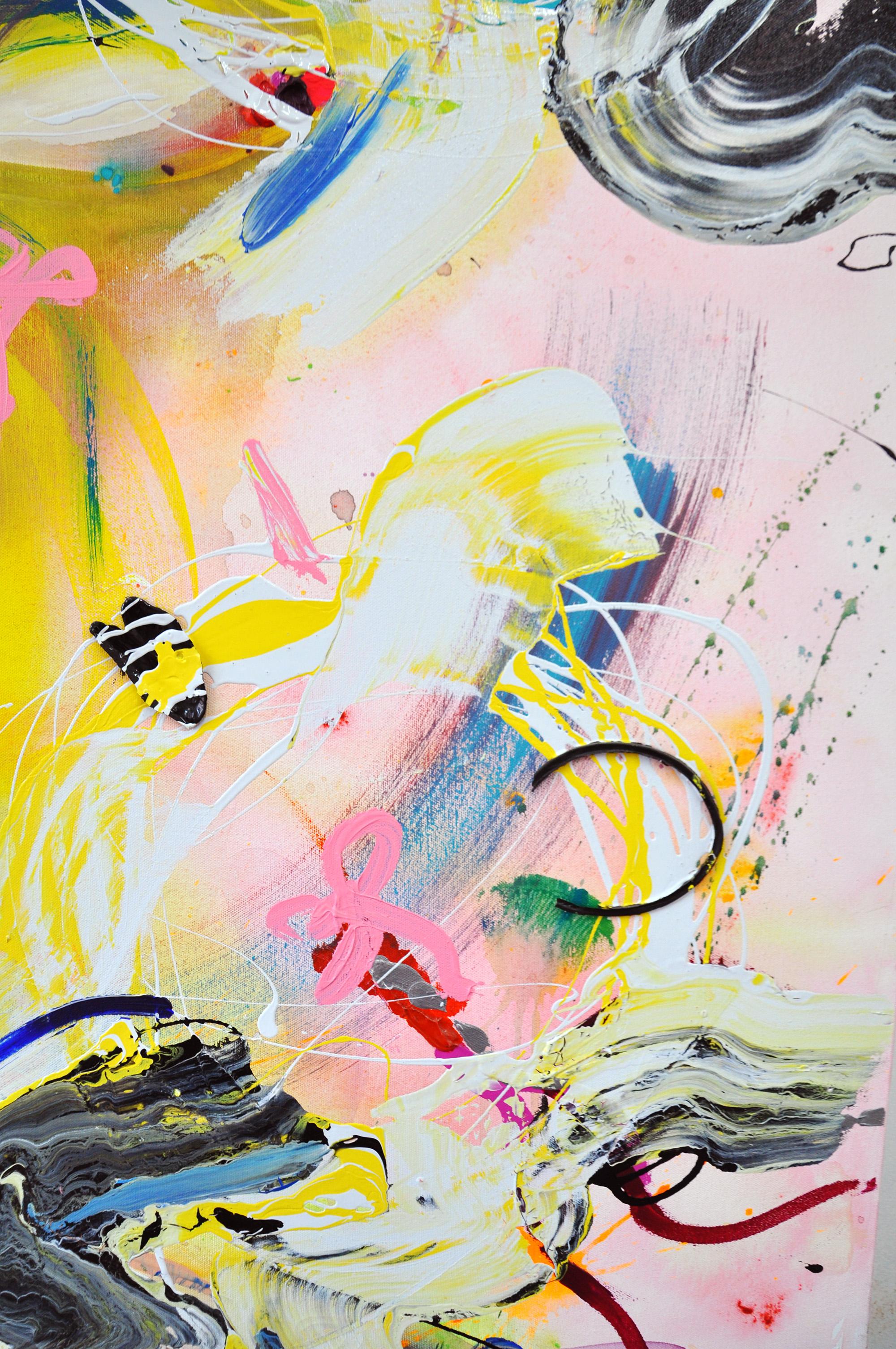 Catapult - Abstract Painting by Jessica Krause Smith