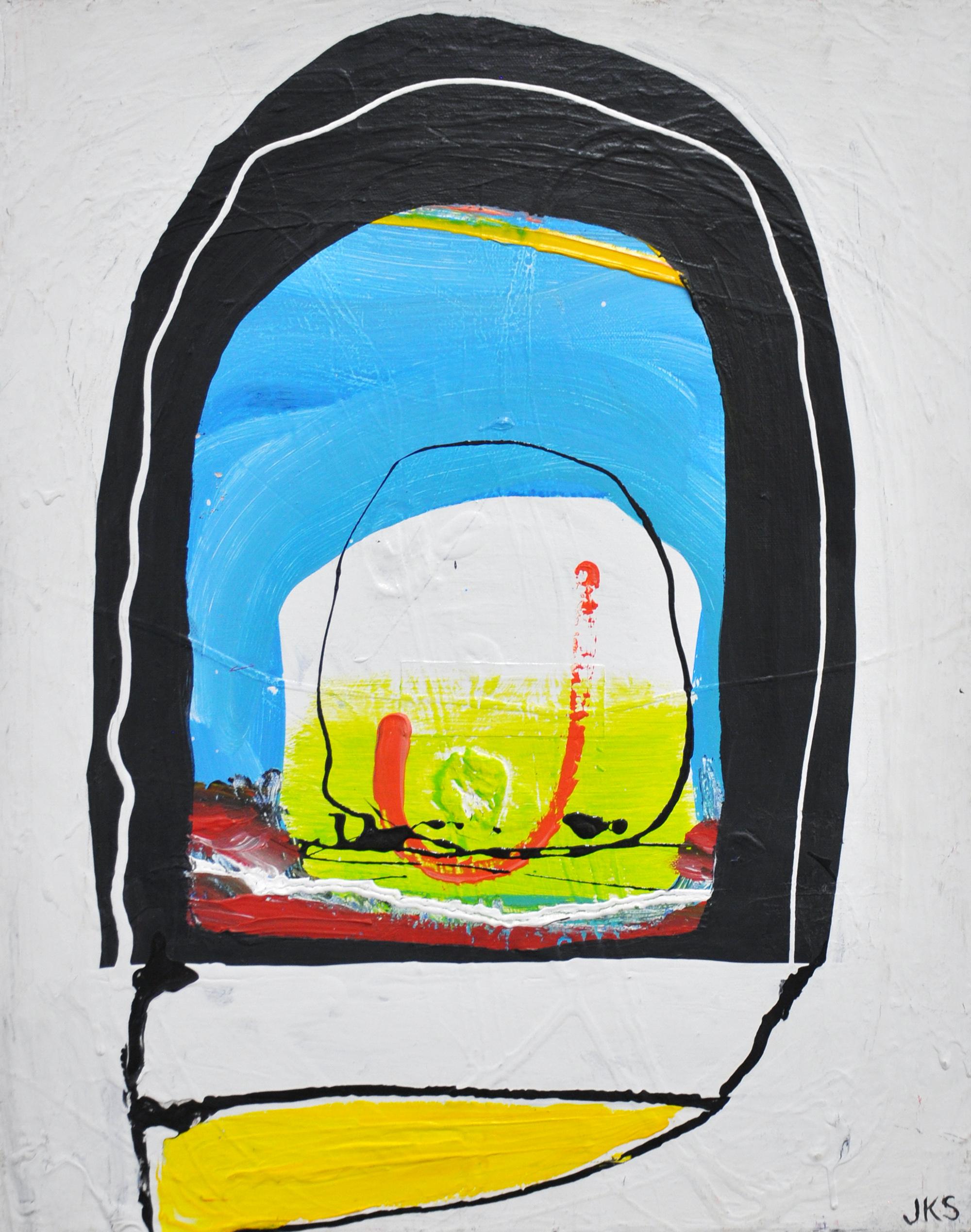 Jessica Krause Smith Abstract Painting - Cave Fire