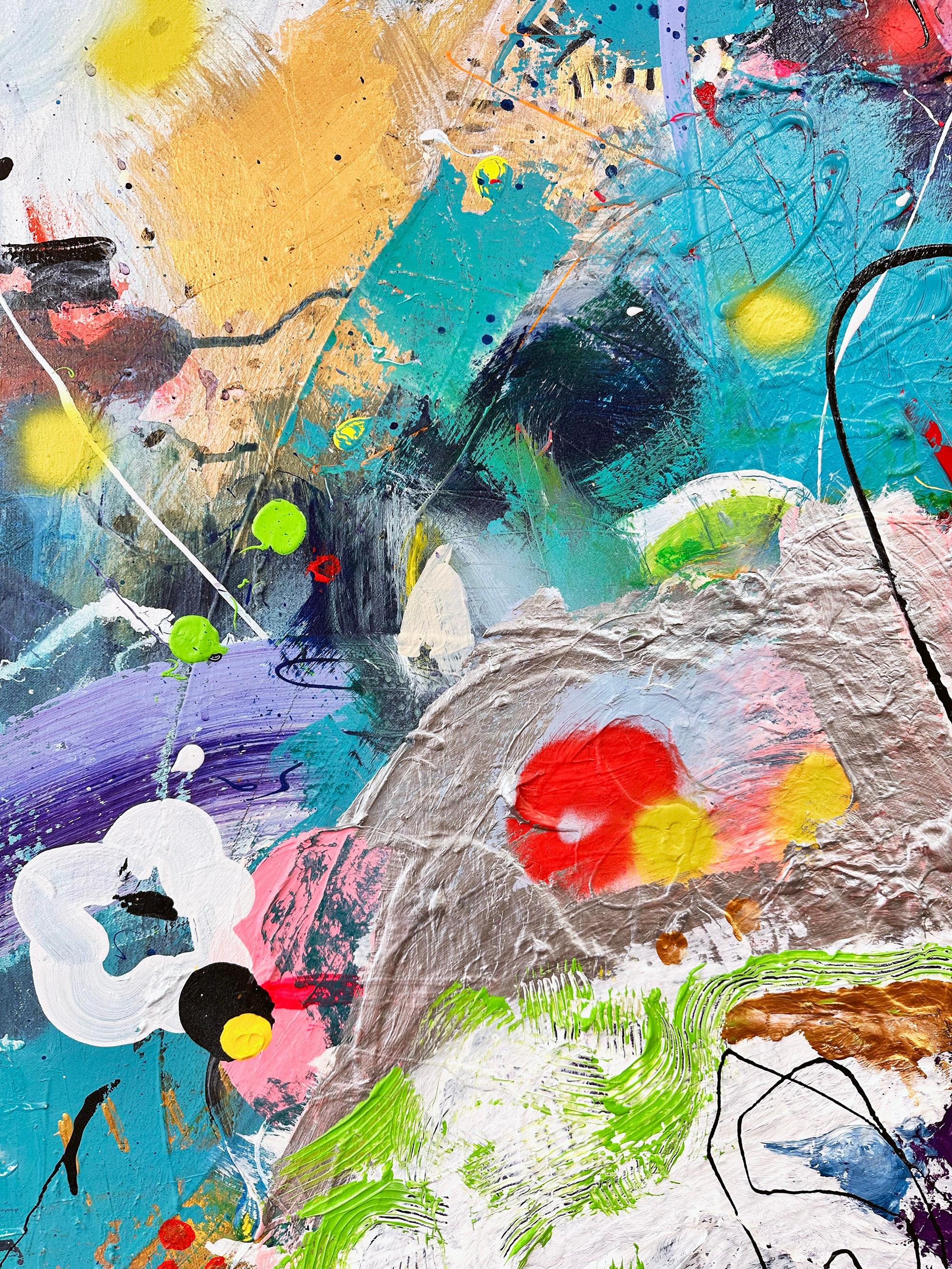 Festival (Abstrakt), Painting, von Jessica Krause Smith
