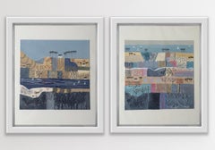 Salcombe Sail Boats and Sailboats and Five Houses Diptych