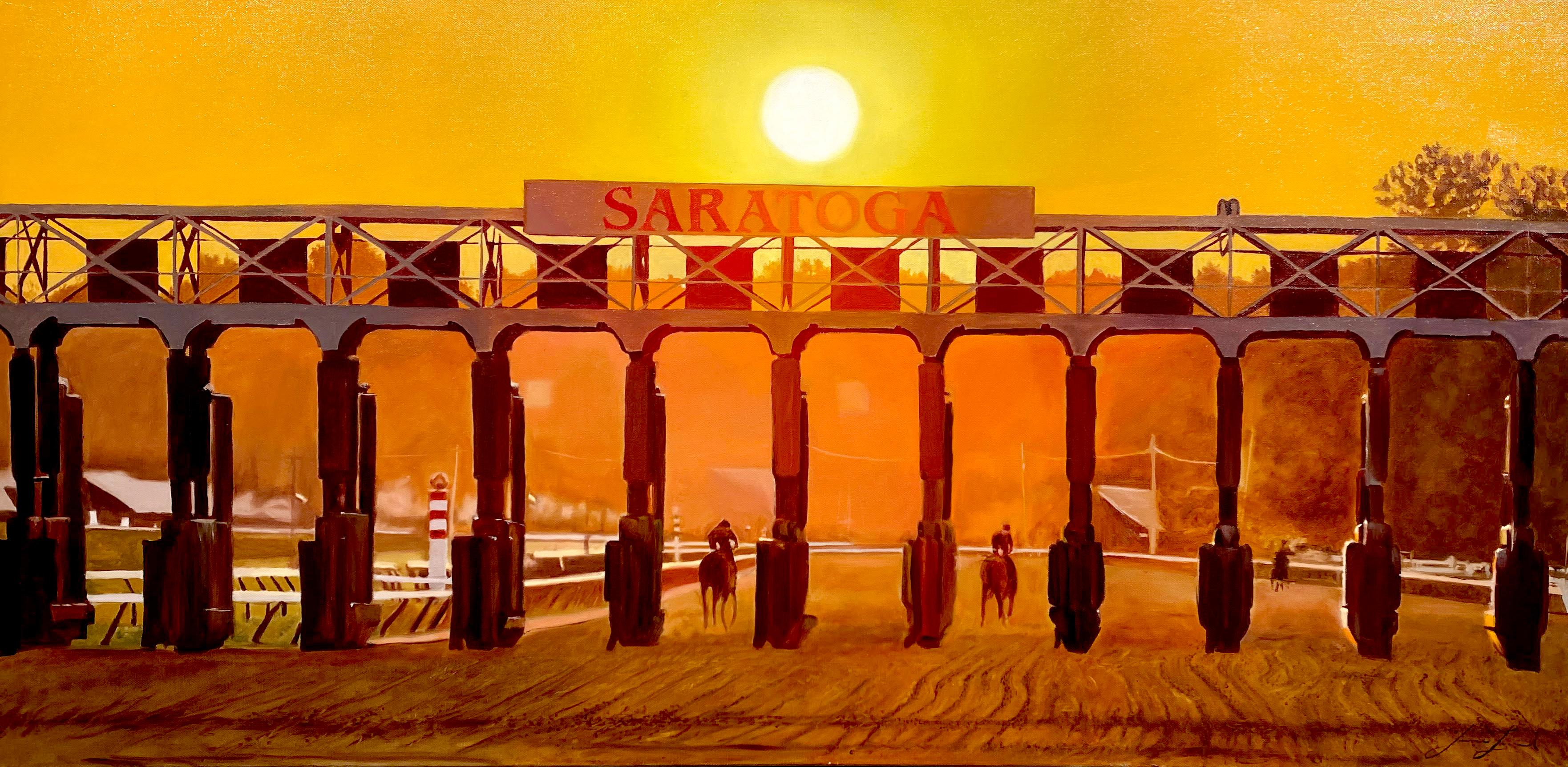 saratoga race track paintings